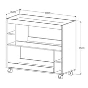 Aparador Buffet Multiuso com Adega e Rodízio Cantinho do Café Sala Cozinha Recepção Decoração Retrô