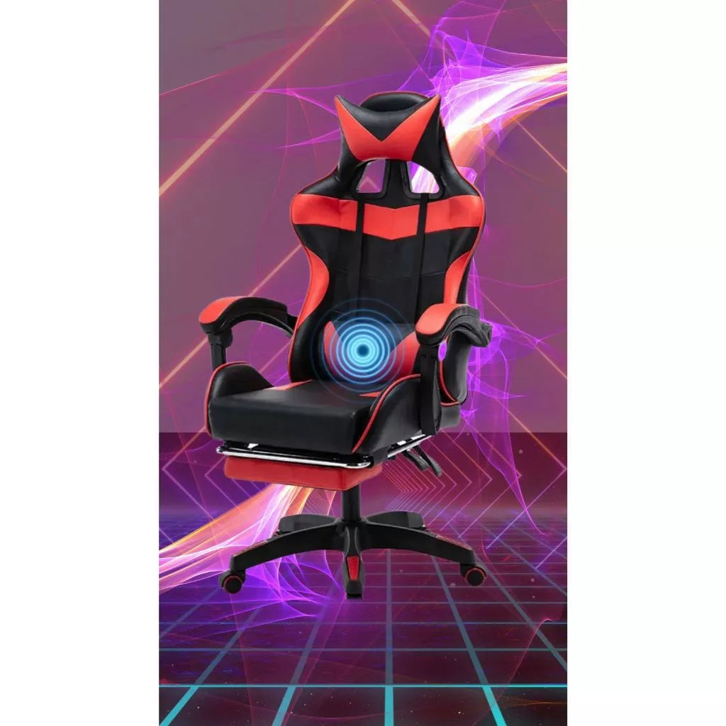 Cadeira Gamer acompanha brinde massageador Ergonômica Com Apoio Pés home office