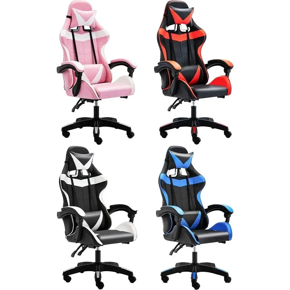 Cadeira Gamer acompanha brinde massageador Ergonômica Com Apoio Pés home office