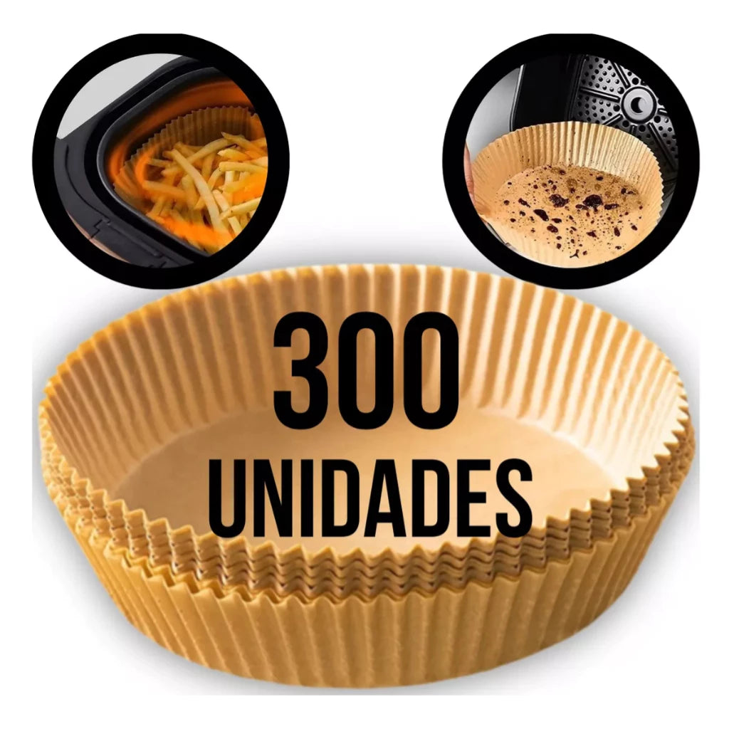 Forma De Airfryer Descartável Redondo Antiaderente Para Cozimento Papel Fritadeira Cozimento Protetor Forro Tapete