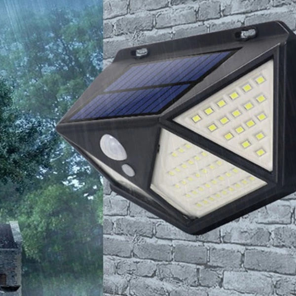 Luz Solar de Parede 20W com Sensor Independente - Iluminação Externa Eficiente e Sustentável