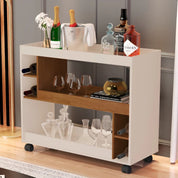 Aparador Buffet Multiuso com Adega e Rodízio Cantinho do Café Sala Cozinha Recepção Decoração Retrô