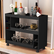 Aparador Buffet Multiuso com Adega e Rodízio Cantinho do Café Sala Cozinha Recepção Decoração Retrô