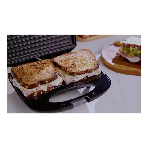 Sanduicheira Grill 2 Em 1, Brunch Time Elgin - Antiaderente, 800W, Preta
