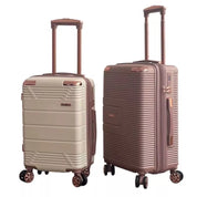 Mala De Bordo Linha Premium 10KG, Zíper Dupla,Rodinha Dupla 360°,Cadeado Embutido,Material Leve ABS