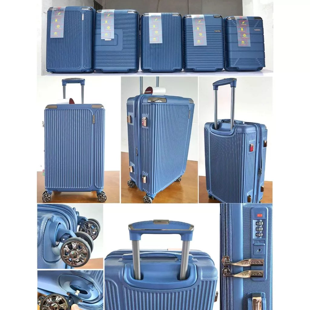 Mala De Bordo Linha Premium 10KG, Zíper Dupla,Rodinha Dupla 360°,Cadeado Embutido,Material Leve ABS