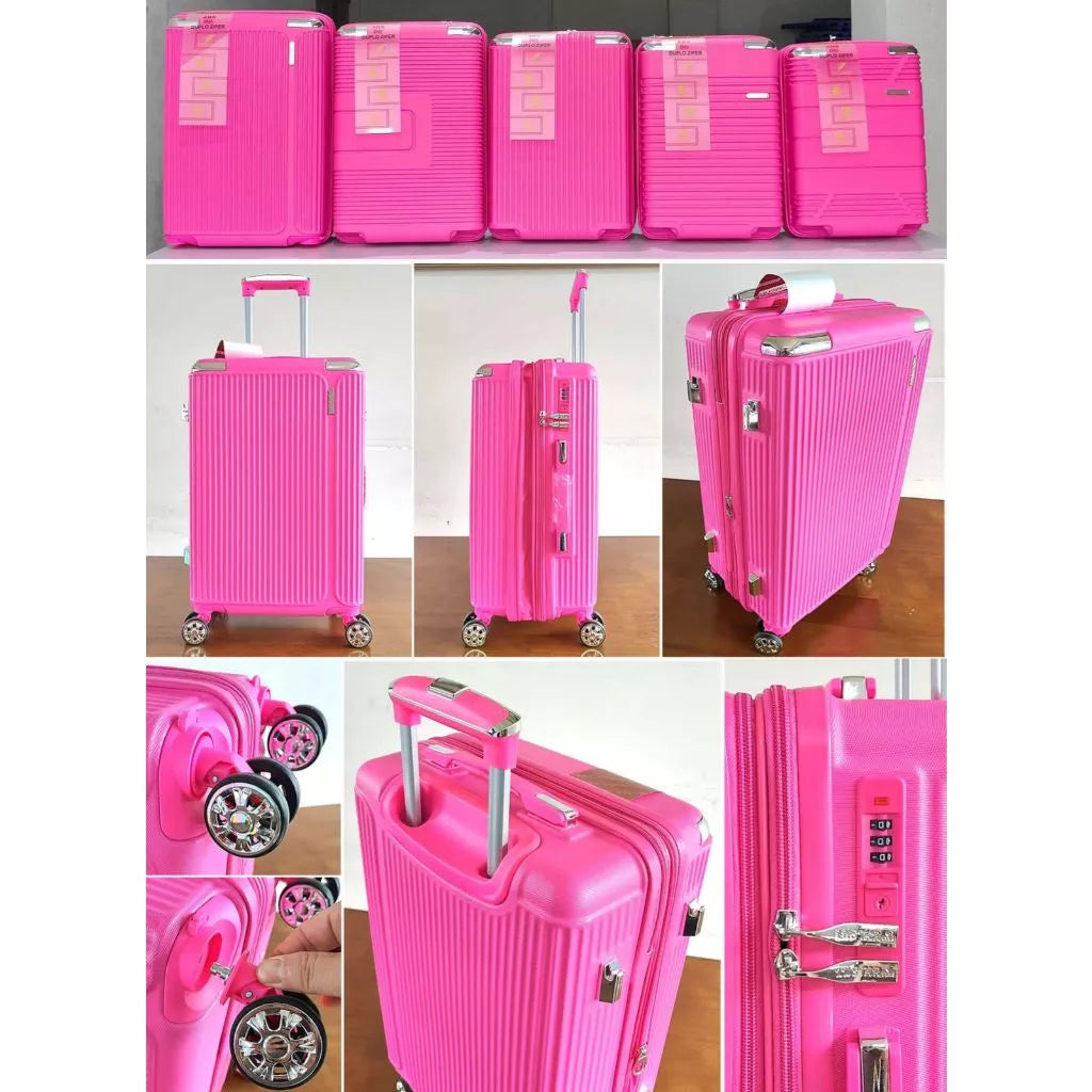 Mala De Bordo Linha Premium 10KG, Zíper Dupla,Rodinha Dupla 360°,Cadeado Embutido,Material Leve ABS