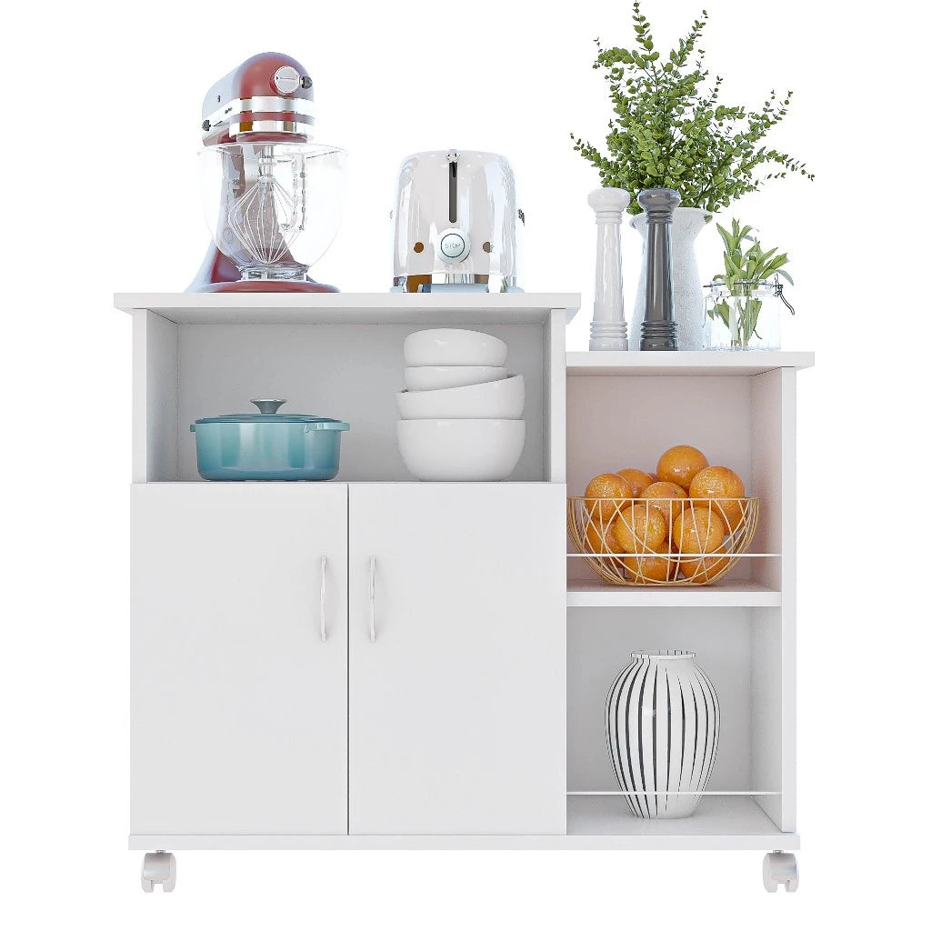 Armário Cozinha Para Microondas ou Forno Elétrico com Rodinhas