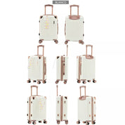 Mala De Bordo Linha Premium 10KG, Zíper Dupla,Rodinha Dupla 360°,Cadeado Embutido,Material Leve ABS