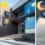 Luz Solar de Parede 20W com Sensor Independente - Iluminação Externa Eficiente e Sustentável