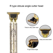 Kit 2  Máquina de Cortar Cabelo Barbeiro Dragão Profissional Elétrica Bateria Recarregável