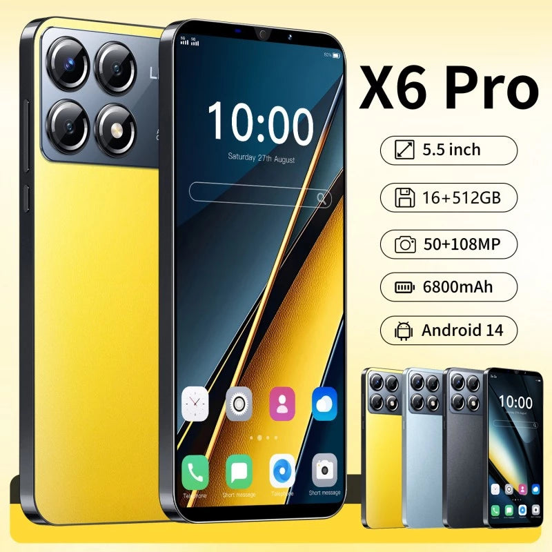 X6 Pro Smartphone 16 - Novo