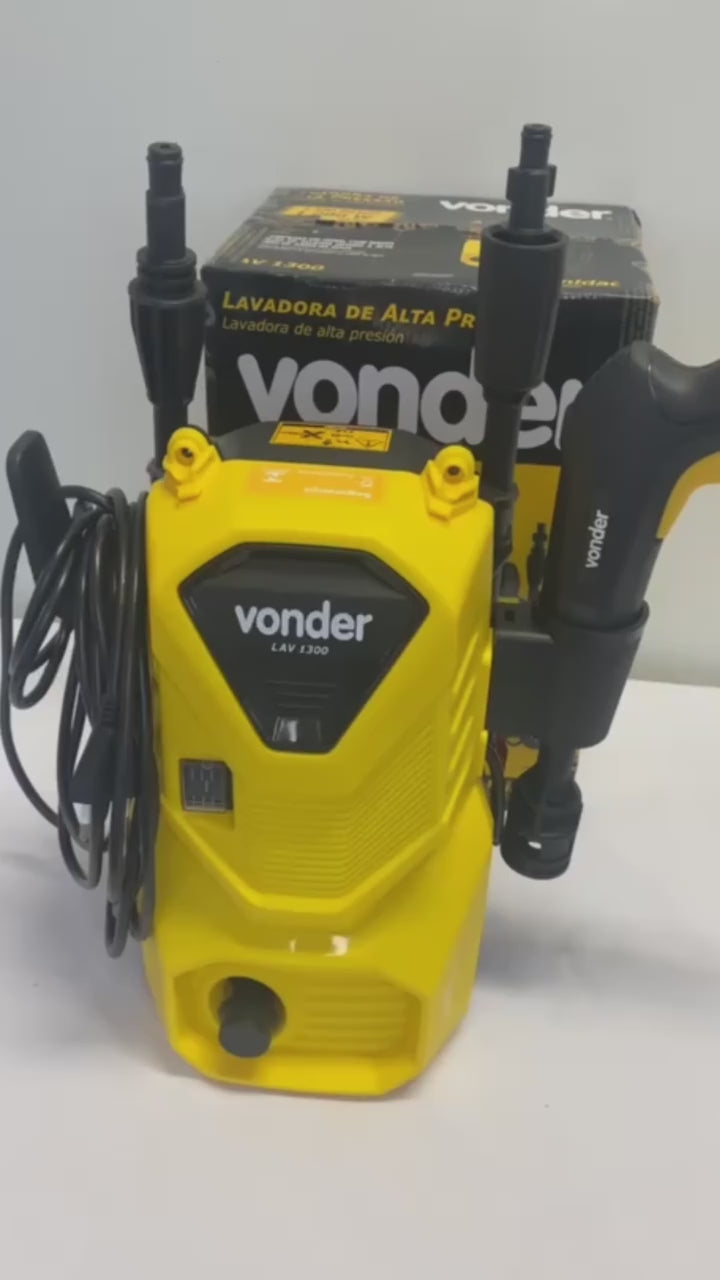 Lavadora de alta pressão 1300 Libras LAV1300 Potência 1200w Com Acessórios VONDER