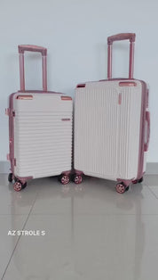 Mala De Bordo Linha Premium 10KG, Zíper Dupla,Rodinha Dupla 360°,Cadeado Embutido,Material Leve ABS