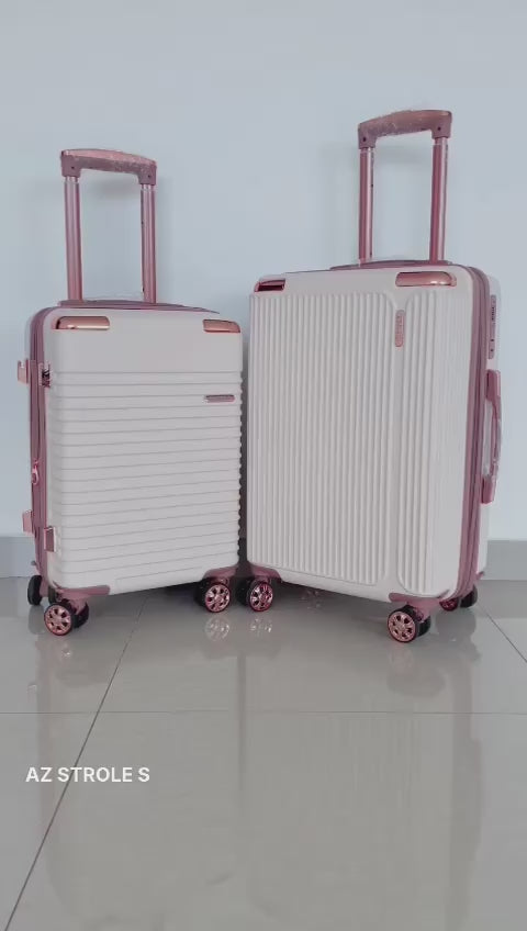 Mala De Bordo Linha Premium 10KG, Zíper Dupla,Rodinha Dupla 360°,Cadeado Embutido,Material Leve ABS