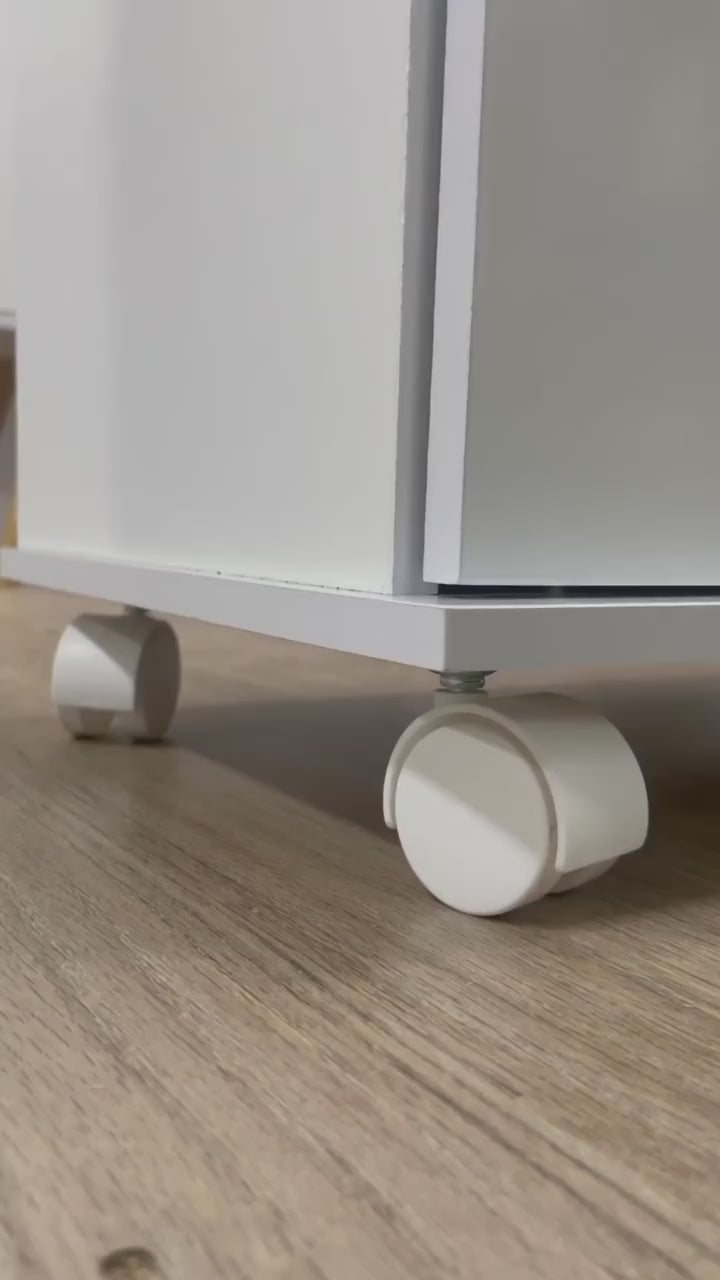 Armário Cozinha Para Microondas ou Forno Elétrico com Rodinhas