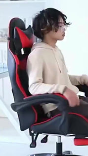 Cadeira Gamer acompanha brinde massageador Ergonômica Com Apoio Pés home office