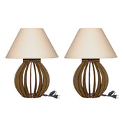 Kit Abajur Luminária De Mdf Para Mesa/Quarto Luminária Mesa