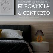 Kit Abajur Luminária De Mdf Para Mesa/Quarto Luminária Mesa