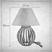 Kit Abajur Luminária De Mdf Para Mesa/Quarto Luminária Mesa