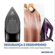 Ferro De Passar Roupas Easy Pass A Vapor Spray 5 Temperaturas Elgin