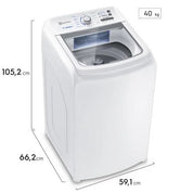 Máquina de Lavar Electrolux 13kg Branca Essential Care com Cesto Inox e Jet&Clean (LED13)