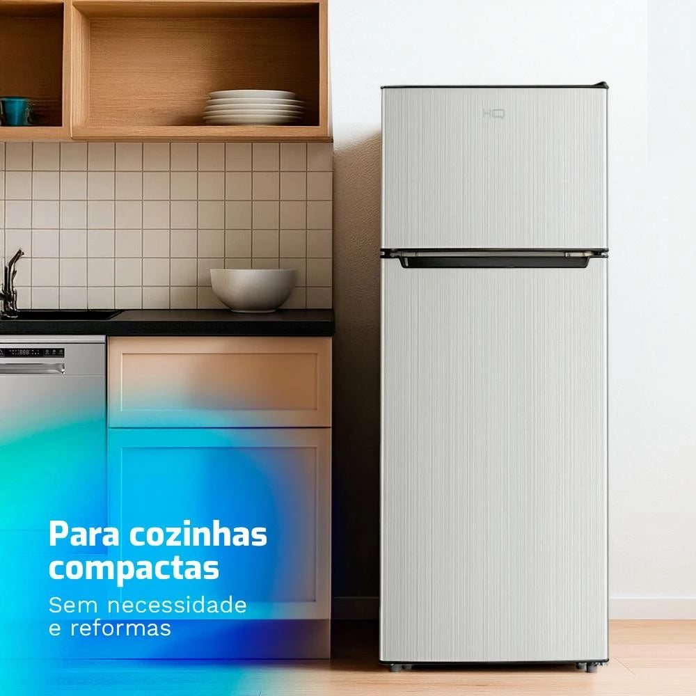 Geladeira Refrigerador HQ Defrost 230 Litros Cinza