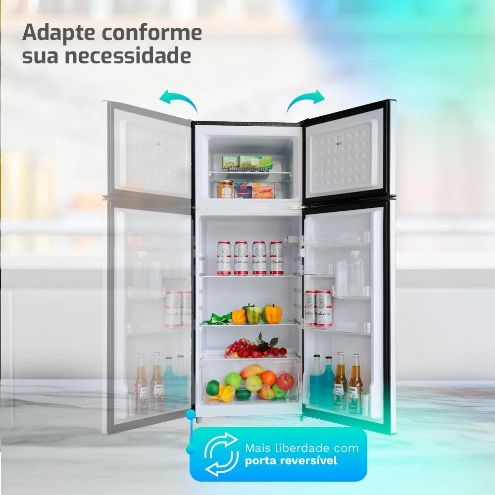 Geladeira Refrigerador HQ Defrost 230 Litros Cinza