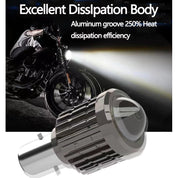 Lâmpadas De Farol De Motocicleta HCC_Howdi-H4/H6 CSP 12V LED Super Brilhante 12000LM